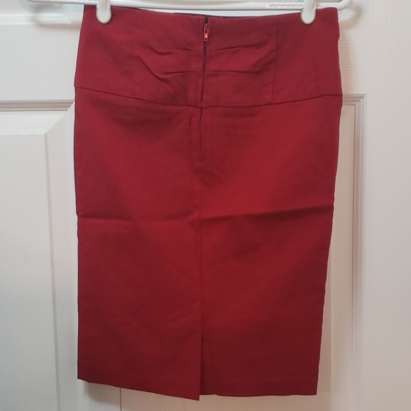 Red Mini Skirt - Picture 2 of 3